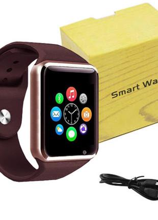 Смарт-часы smart watch a1 умные электронные со слотом под sim-карту + карту памяти micro-sd.6 фото