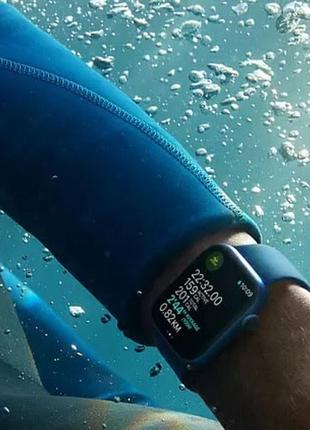 Smart watch t80s, два браслети, температура тіла, тиск, оксиметр. колір: синій5 фото