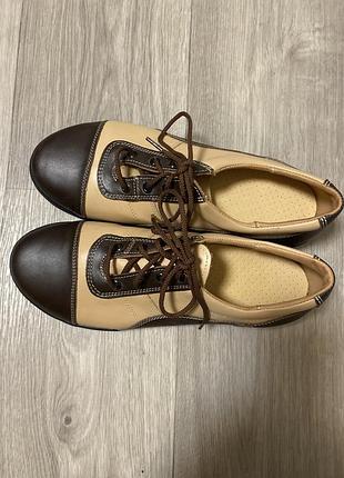 Кеды мокасины кожаные