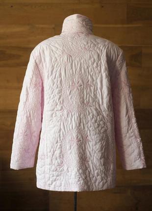 Розовая стеганная женская куртка (германия), размер 3xl, 4xl5 фото