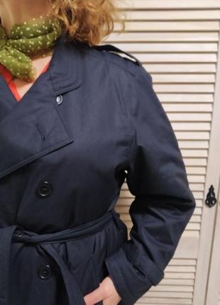 Тренч плащ утеплен в виде пуховика