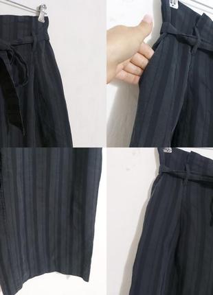 Брюки палаццо, кюлоты широкие штанины из лиоцела h&m4 фото