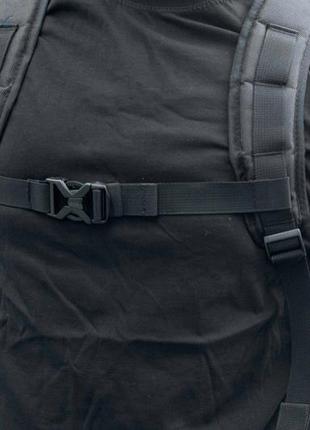 Стильний рюкзак roll top чорний тканинний з відділенням для ноутбука на 20-25 літрів ролл топ10 фото