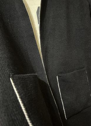 Стильный теплый натуральный вязаный кардиган-пальто6 фото