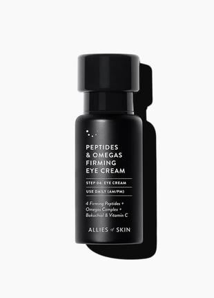 Allies of skin зміцнюючий крем для очей з пептидами peptides & omegas firming eye cream