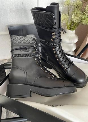 Сапоги в стиле chanel🖤🖤🖤