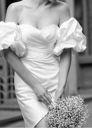 Коротка весільна сукня2 фото
