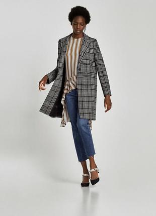 Xs фирменное женское пальто бойфренд для девочки подростка зара zara оригинал