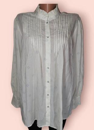 Рубашка блуза с объемными рукавами yaya