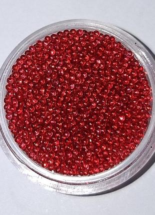 10г бульонки червоні прозорі пікс ікра для дизайну нігтів манікюру