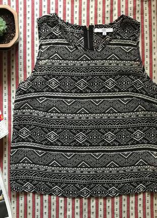 Легкая блуза блузка принт new look размер 10