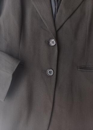 Пиджак franco callegari, жакет унисекс, черный, удлиненный4 фото