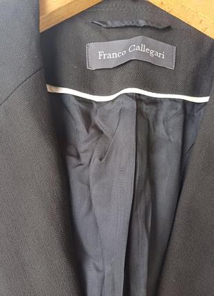 Пиджак franco callegari, жакет унисекс, черный, удлиненный6 фото