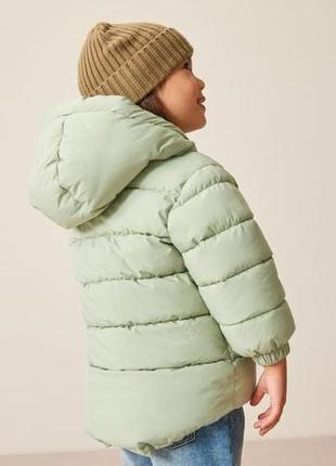 Куртка дутая,теплая на девушек 3месов-7роков некст💚2 фото