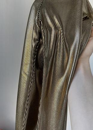 Золотистые лосины тонкие