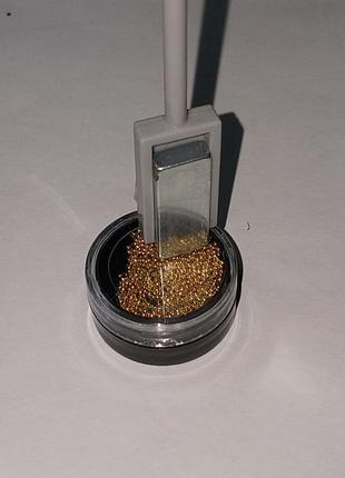 Бульонки для дизайна ногтей золото люкс качество металл8 фото