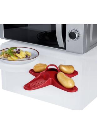 Контейнер ernesto для приготовления картофеля в микроволновке. микроволновой печи...