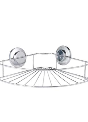 Корзина на вакуумных присосках угловая s38 294×210×90мм aquatica (9783831)