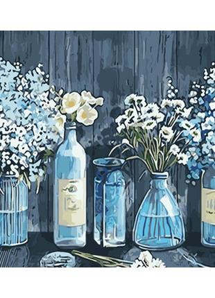 Картина по номерам вазы с цветами gs1404