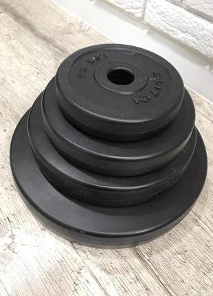 Блины для штанги гантель 10 кг диски композитные диаметр 31 мм для дома тяжелой атлетики спортивные8 фото
