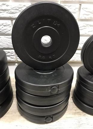 Блины для штанги гантель 10 кг диски композитные диаметр 31 мм для дома тяжелой атлетики спортивные9 фото