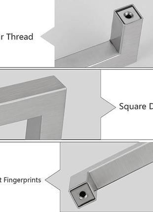 Ручки меблеві, з неіржавкої сталі, ручки для ящиків, ручки для шафи,4 фото