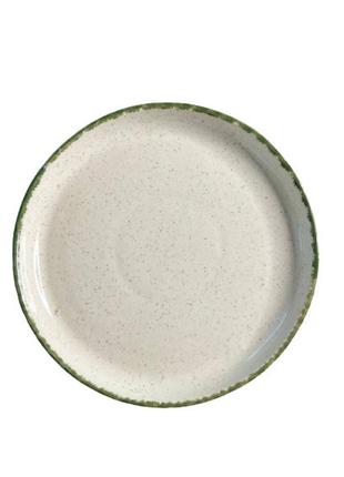 Тарелка с бортиком декор керамика green barberry зб-2223 22 см1 фото