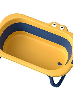 Детская складная ванночка bestbaby bh-327 blue + yellow