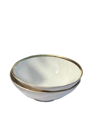 Салатник декор кераміка cappuccino gold кг-700-т 700 мл