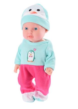 Лялька пупс 533-i-1-255-q зі звуком (пінгвін)
