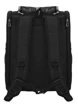 Рюкзак-перенесення для котів та собак sy210808-96 42*34*28 см black ku-222 фото