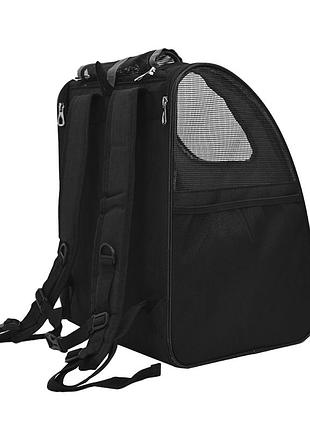 Рюкзак-перенесення для котів та собак sy210808-96 42*34*28 см black ku-223 фото