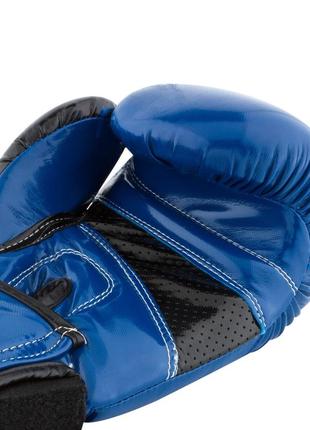 Боксерские перчатки спортивные тренировочные для бокса powerplay 3017 синий карбон 12 унций ku-224 фото