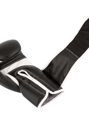 Боксерские перчатки спортивные тренировочные для бокса powerplay 3019 challenger черные 8 унций ku-222 фото