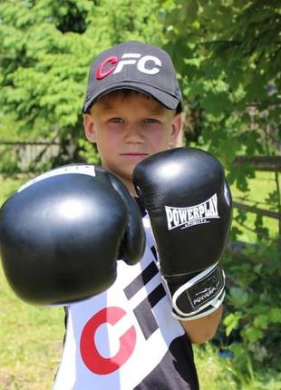 Боксерские перчатки спортивные тренировочные для бокса powerplay 3019 challenger черные 8 унций ku-224 фото