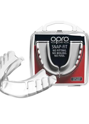 Капа для боксу захисна боксерський захист для єдиноборств opro snap-fit дитяча  clear  ku-222 фото