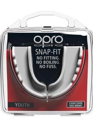 Капа для боксу захисна боксерський захист для єдиноборств opro snap-fit дитяча  clear  ku-226 фото