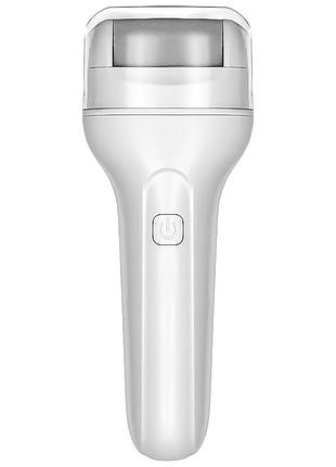 Електрична пилка для педикюру lesko d-65 видалення мозолів пемза для п'ят з акумулятором ku-22