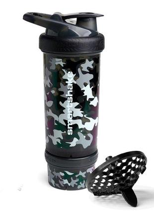 Пляшка шейкер спортивна універсальна для спортзалу smartshake revive 25oz/750ml camo black ku-22