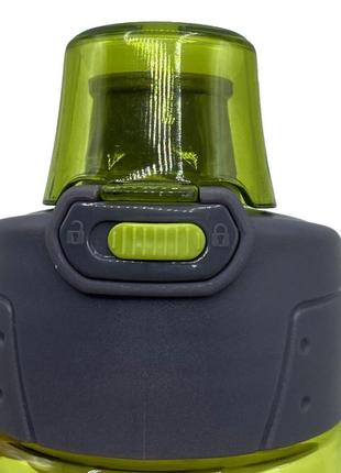 Пляшка спортивна для води пластикова для тренувань casno 580 мл kxn-1179 зелена ku-222 фото