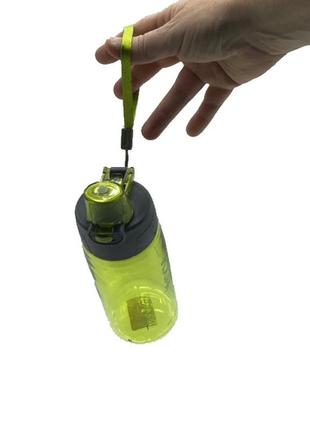 Пляшка спортивна для води пластикова для тренувань casno 580 мл kxn-1179 зелена ku-225 фото