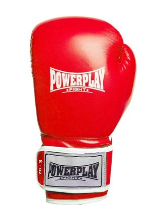 Боксерские перчатки спортивные тренировочные для бокса powerplay 3019 challenger красные 8 унций ku-223 фото