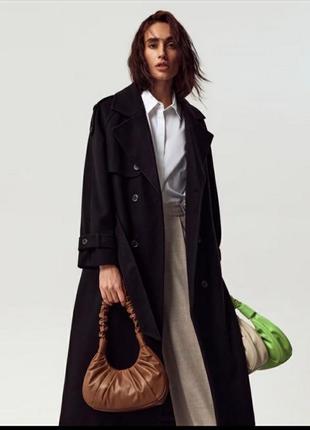 Женская стильная сумка багет цвет коричневый2 фото