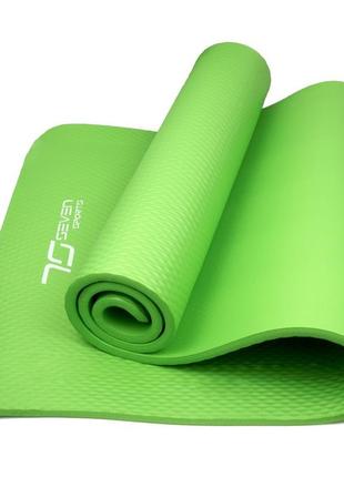 Килимок тренувальний для йоги та фітнесу 7sports nbr yoga mat+ mts-3 (180*60*1.5см.) зелений ku-223 фото