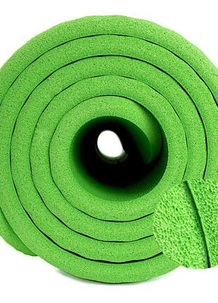 Килимок тренувальний для йоги та фітнесу 7sports nbr yoga mat+ mts-3 (180*60*1.5см.) зелений ku-226 фото