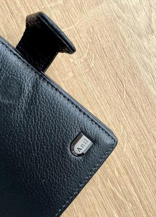 Чоловіче портмоне гаманець шкіряний для документів anil, портмоне вертикальне2 фото