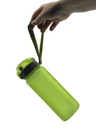 Пляшка спортивна для води пластикова для тренувань casno 850 мл kxn-1183 зелена ku-226 фото
