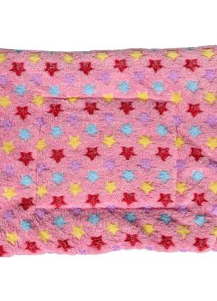 Лежак для домашньої тварини для котів та собак taotaopets 573301 pink stars (l (50*70 cm)) ku-22