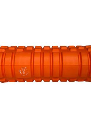 Валик массажный спортивный тренировочный для регуляции мышц wcg k1 роллер оранжевый цвет ku-223 фото