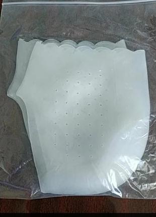 Силиконовые носки-пяточки против натирания, от трещин. увлажняющая маска.